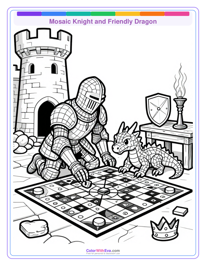 Mosaic Knight and Friendly Dragon thumbnail