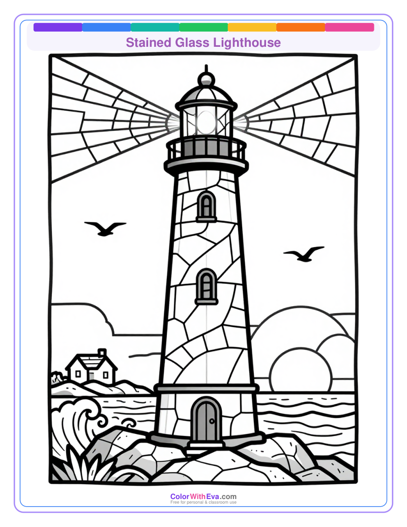 Stained Glass Lighthouse preview