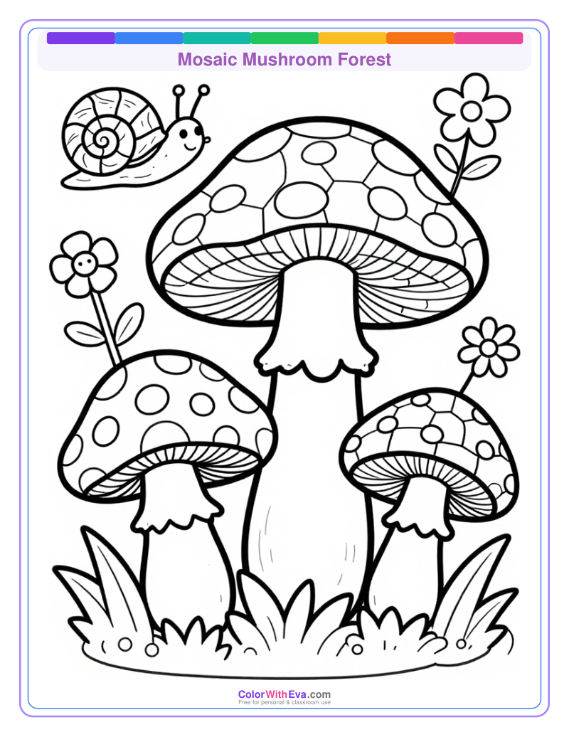 Mosaic Mushroom Forest preview