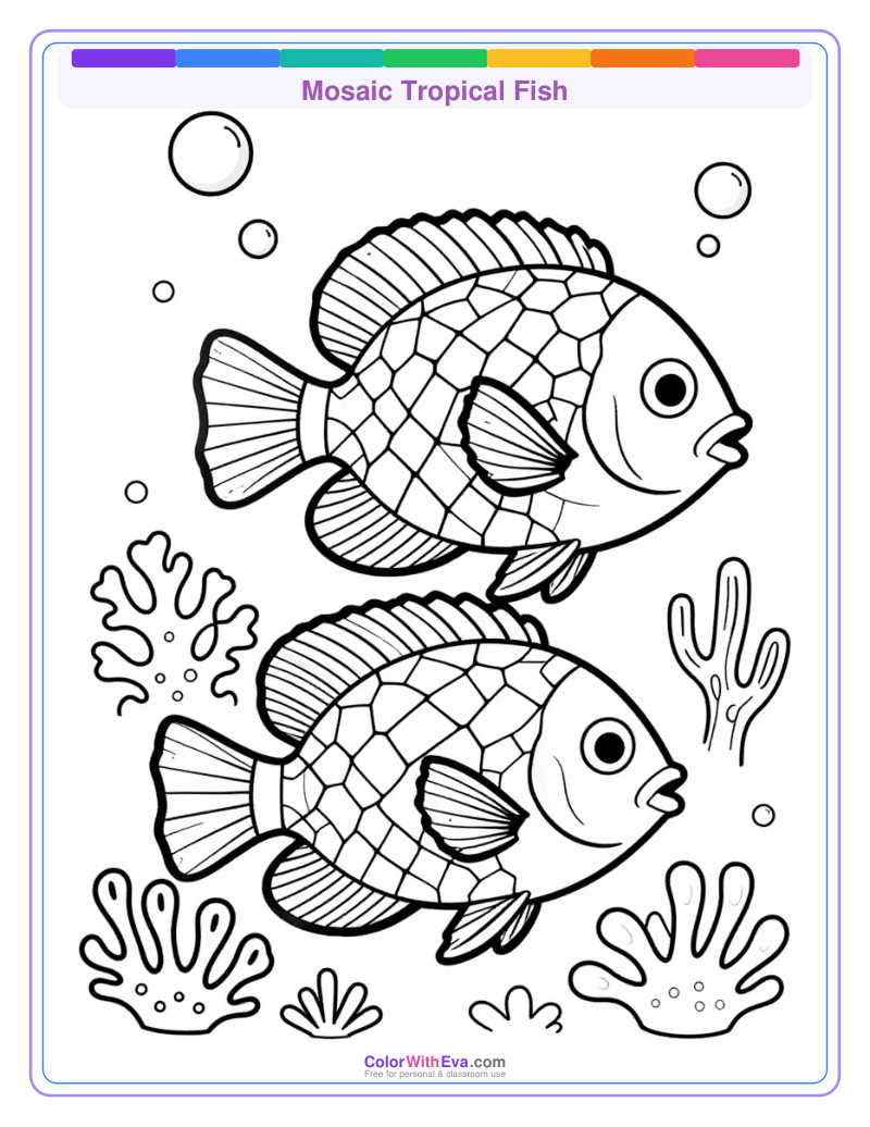 Mosaic Tropical Fish preview