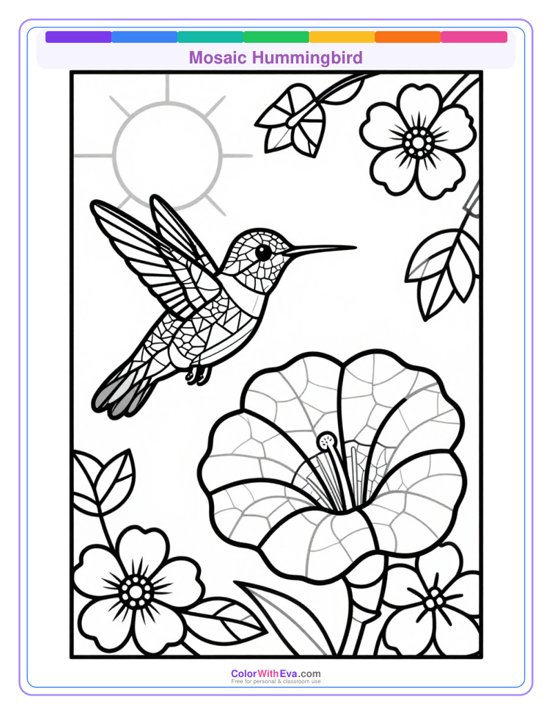 Mosaic Hummingbird preview