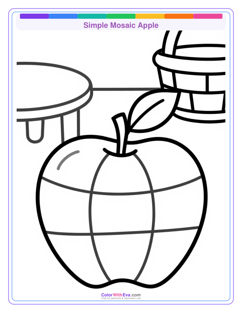 Simple Mosaic Apple preview