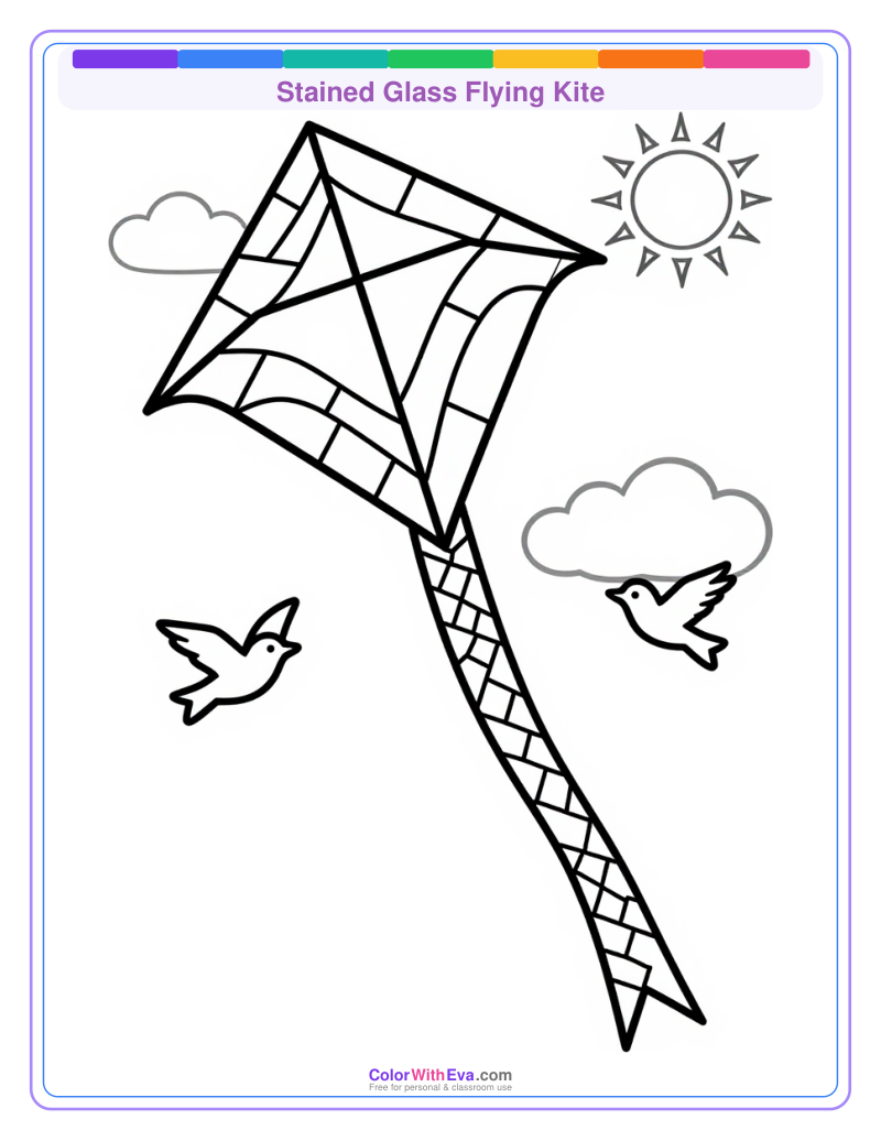 Stained Glass Flying Kite preview