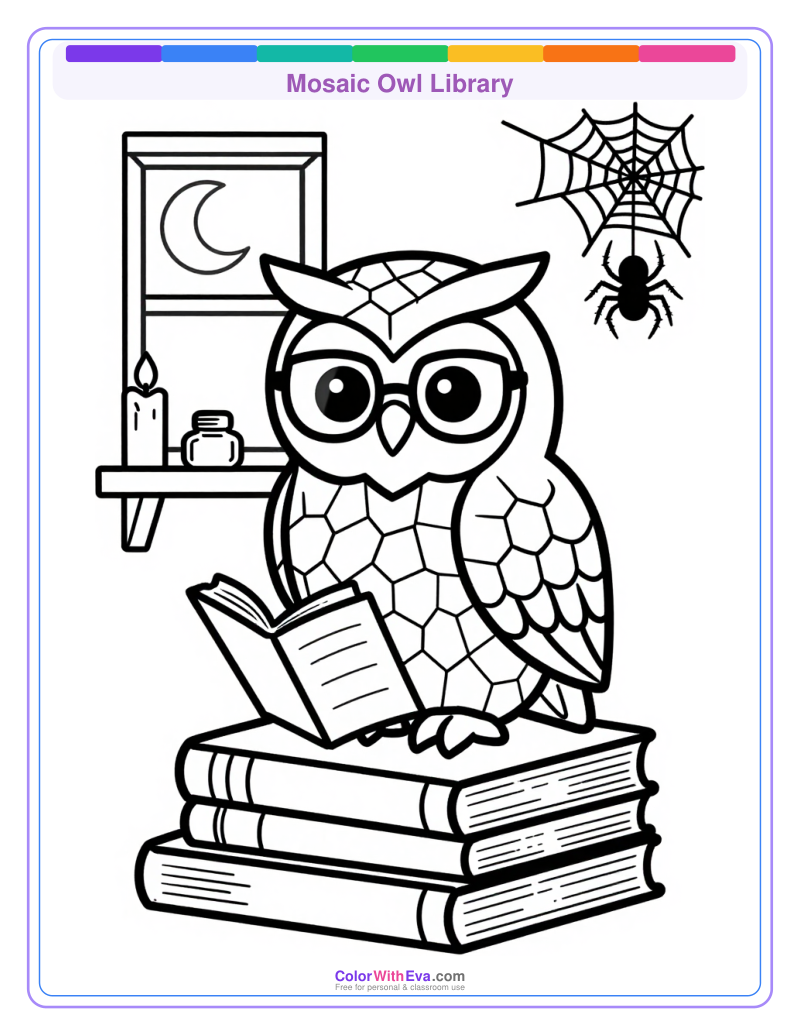 Mosaic Owl Library thumbnail
