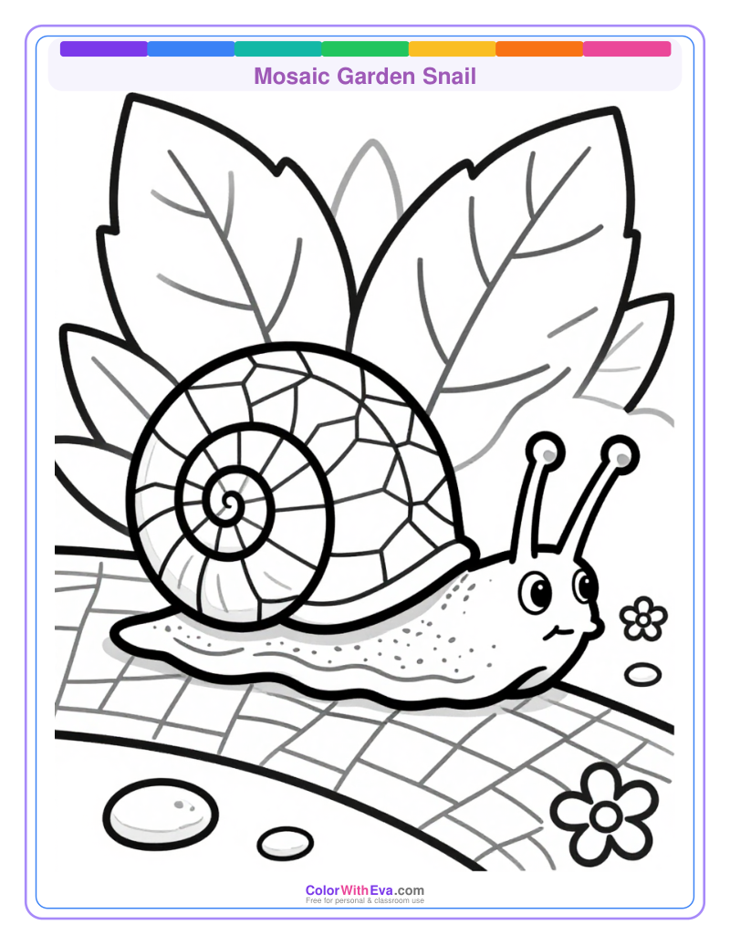 Mosaic Garden Snail preview
