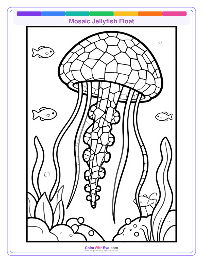 Mosaic Jellyfish Float preview