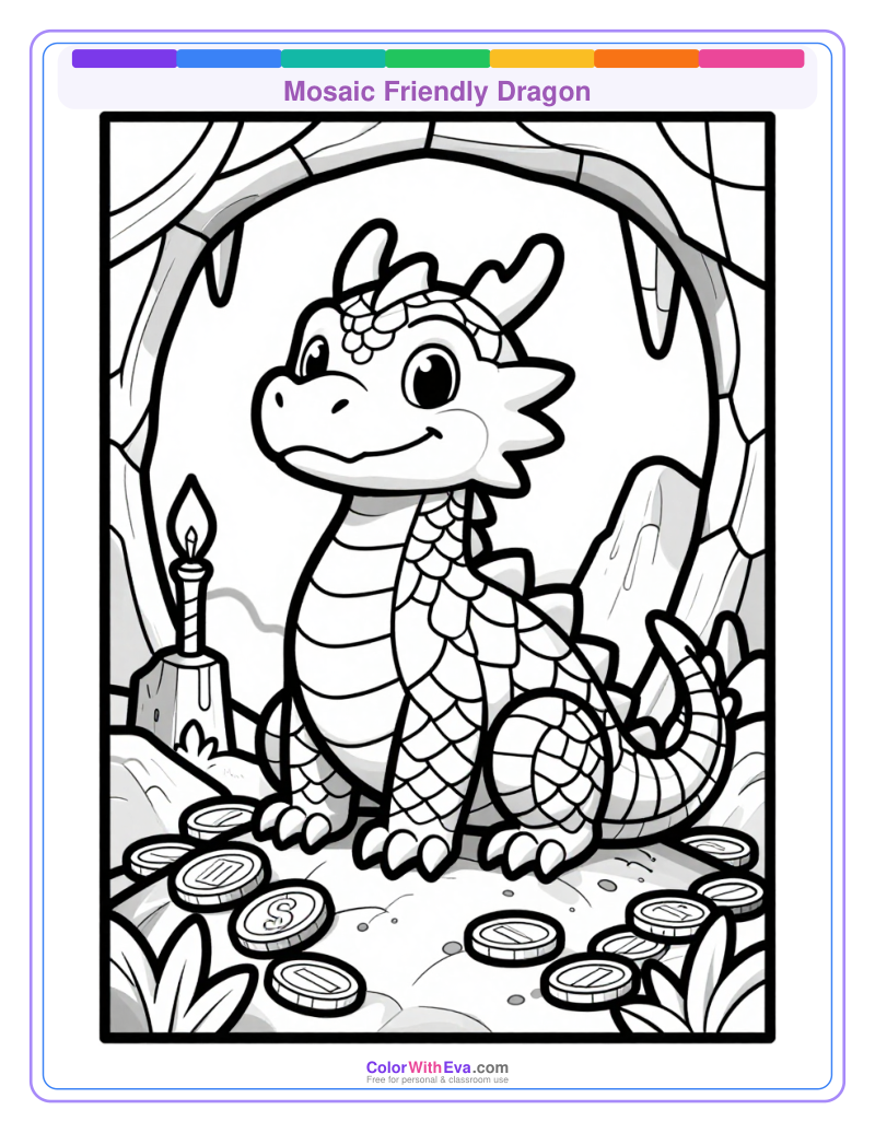 Mosaic Friendly Dragon preview