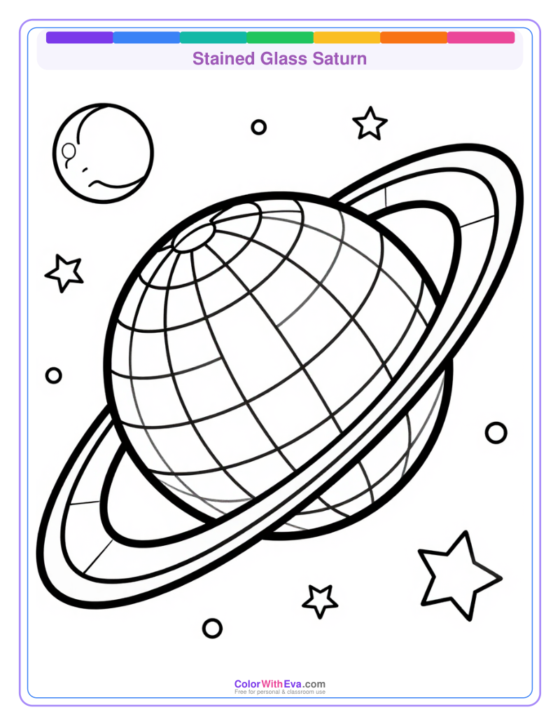 Stained Glass Saturn preview