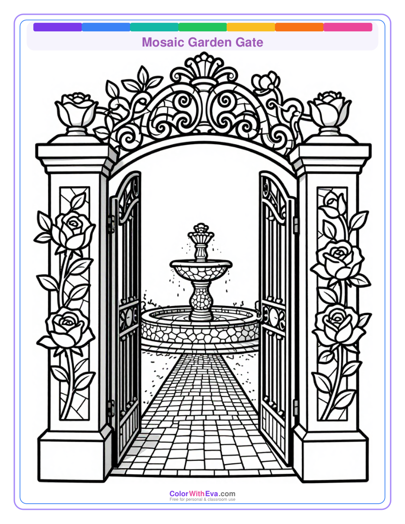 Mosaic Garden Gate preview