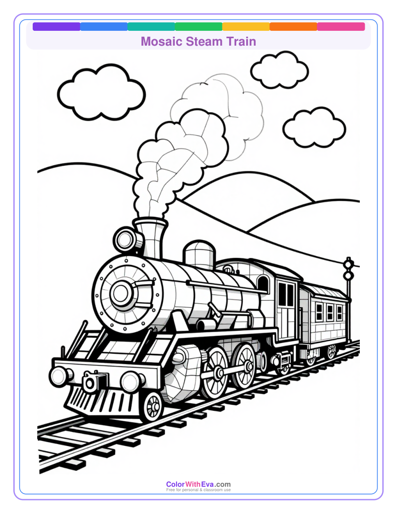 Mosaic Steam Train preview