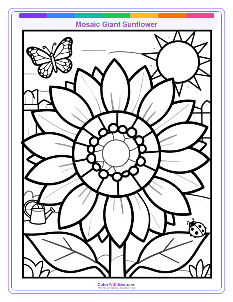 Mosaic Giant Sunflower preview
