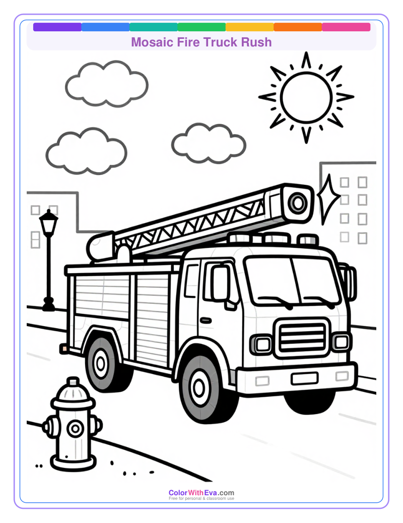 Mosaic Fire Truck Rush preview
