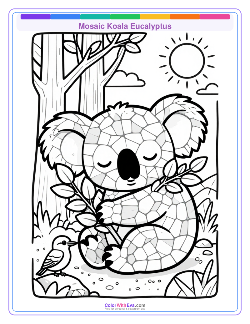 Mosaic Koala Eucalyptus preview