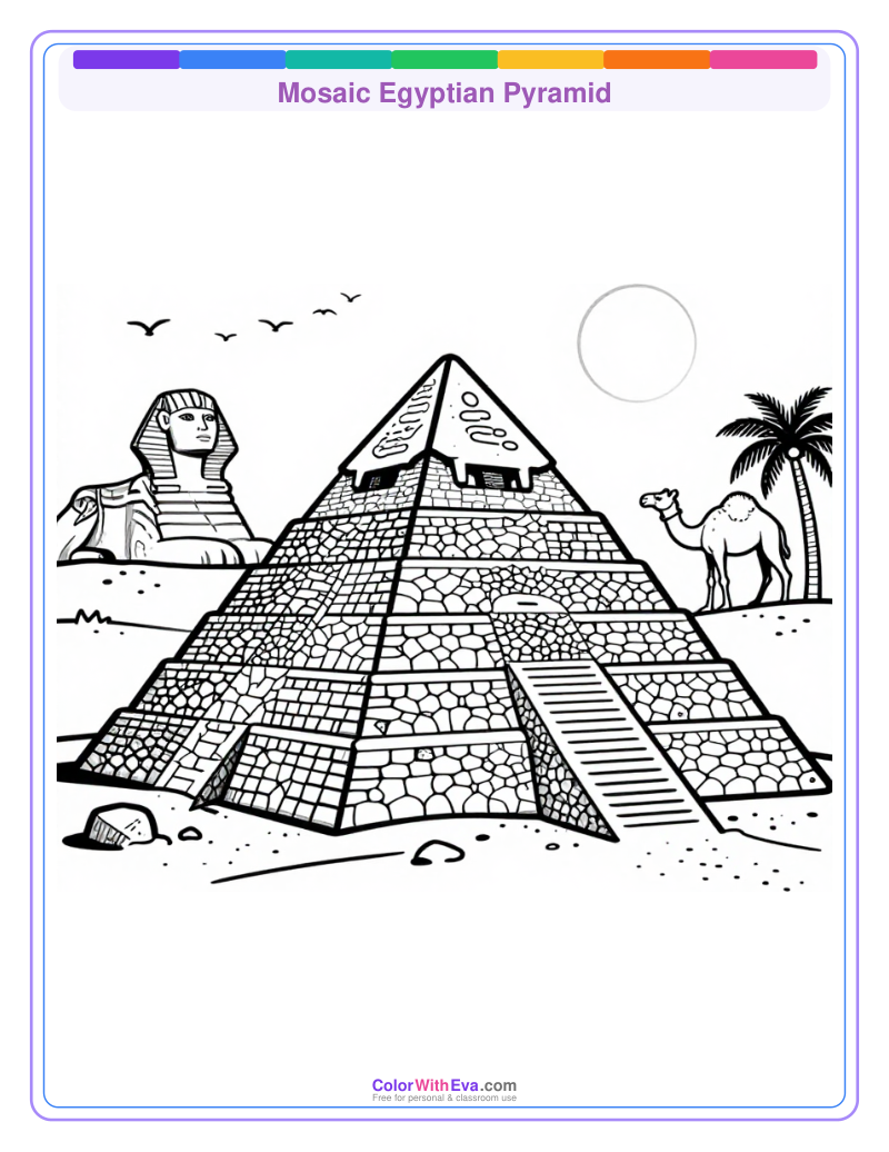 Mosaic Egyptian Pyramid preview