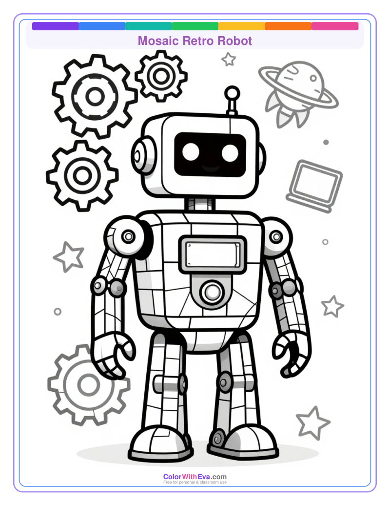 Mosaic Retro Robot preview