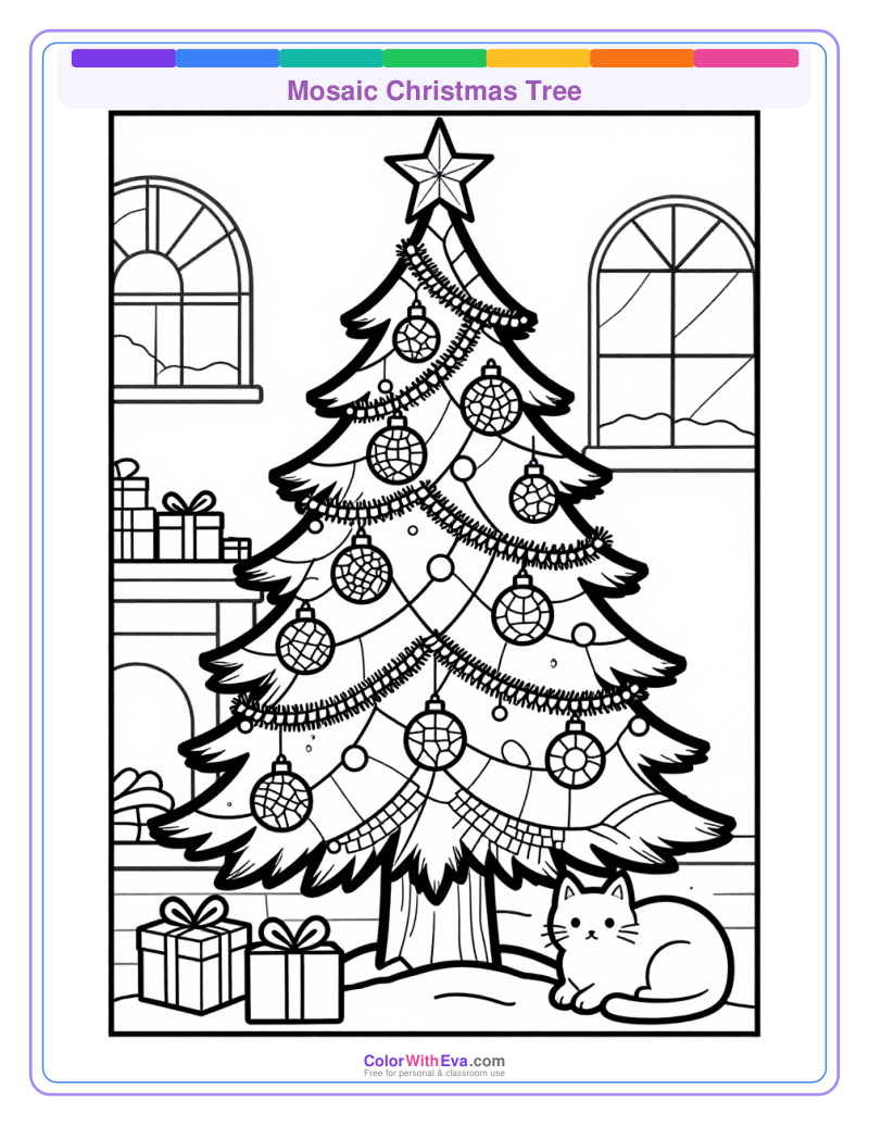 Mosaic Christmas Tree preview