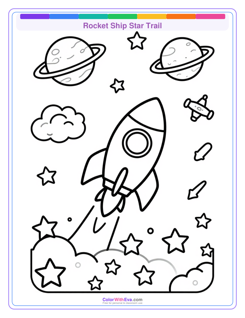 Rocket Ship Star Trail preview