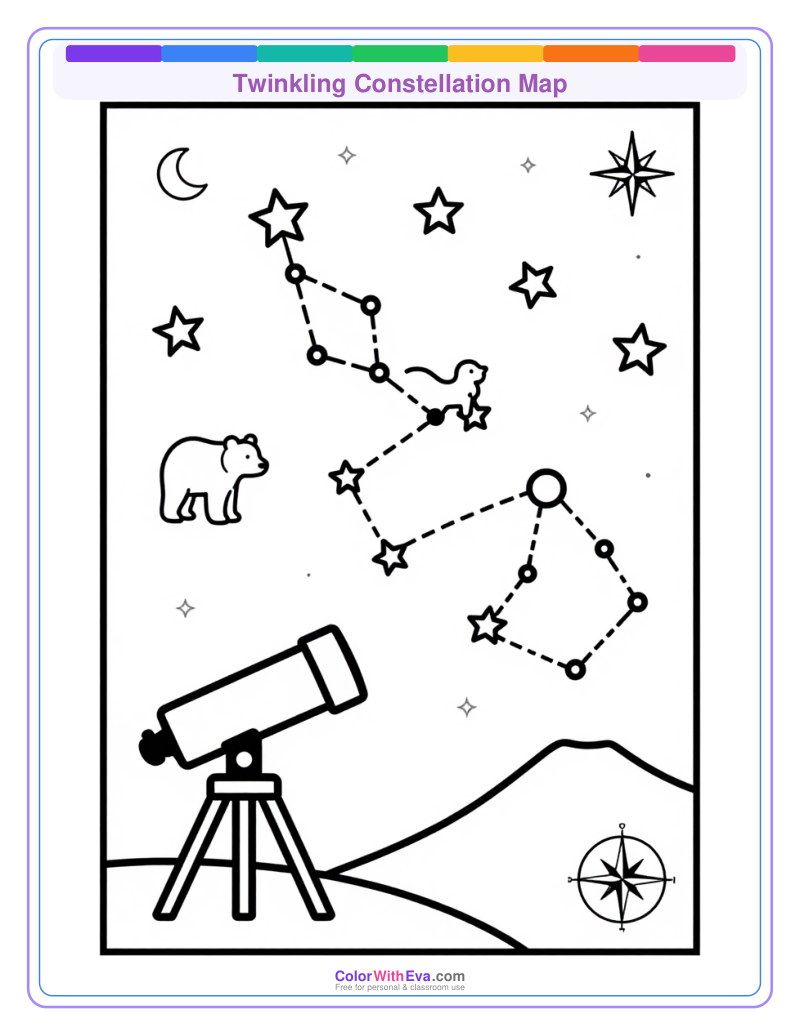 Twinkling Constellation Map preview