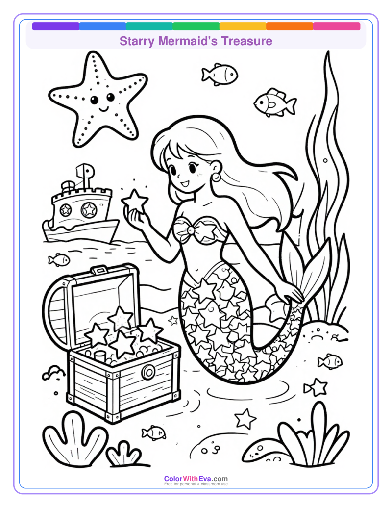 Starry Mermaid's Treasure preview