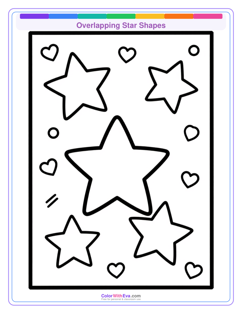 Overlapping Star Shapes preview