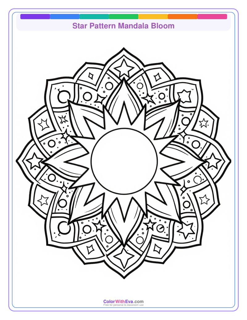 Star Pattern Mandala Bloom thumbnail