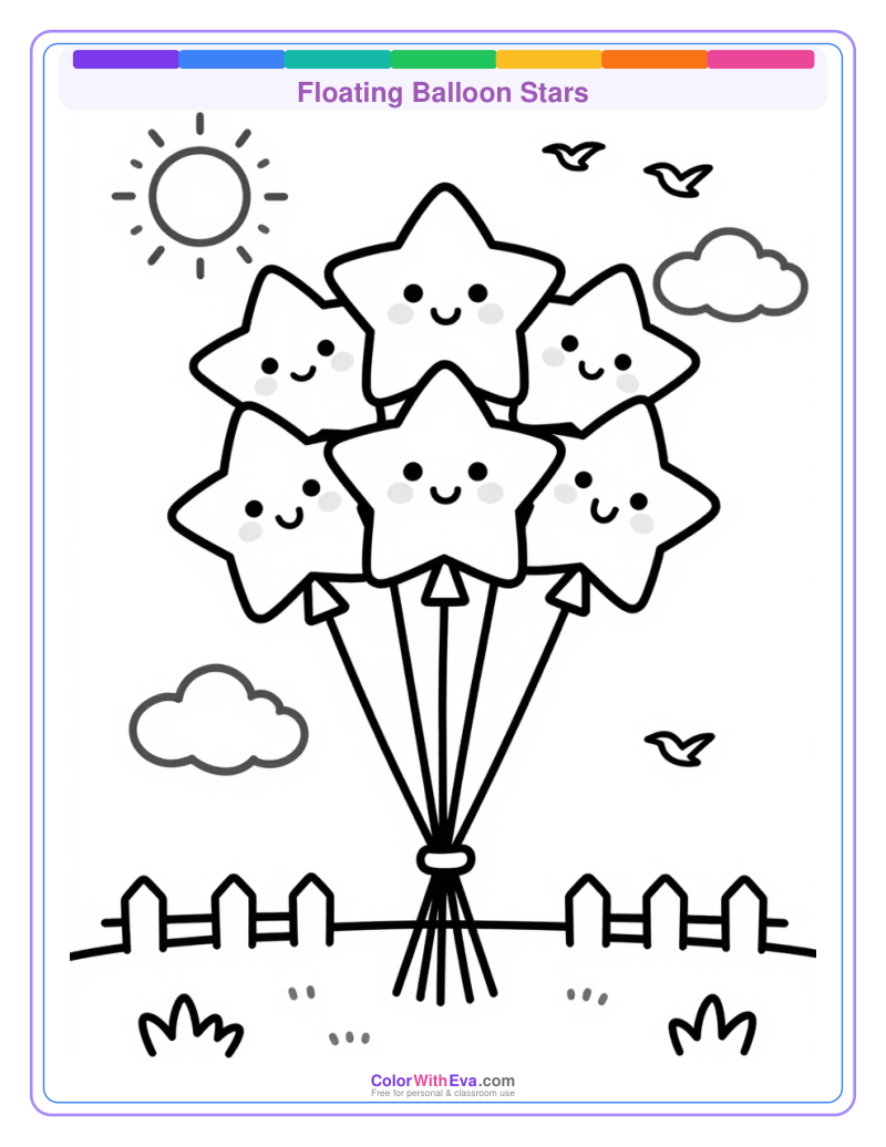 Floating Balloon Stars preview