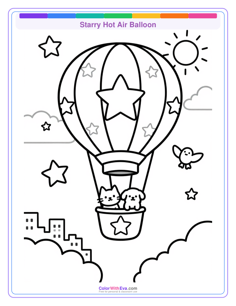 Starry Hot Air Balloon thumbnail