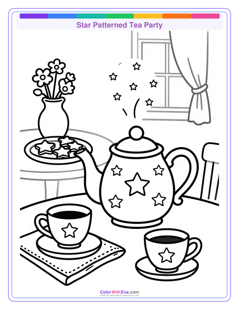 Star Patterned Tea Party preview
