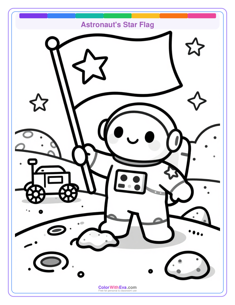 Astronaut's Star Flag preview