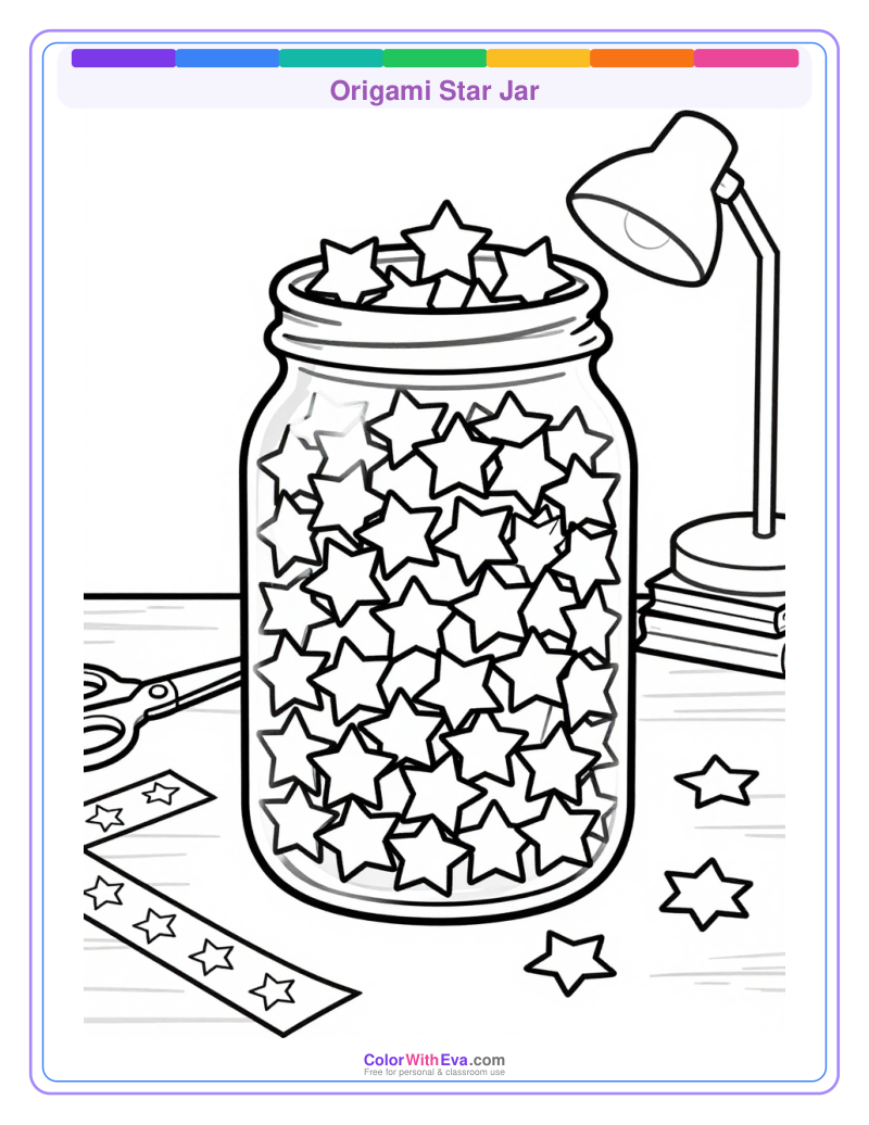 Origami Star Jar preview