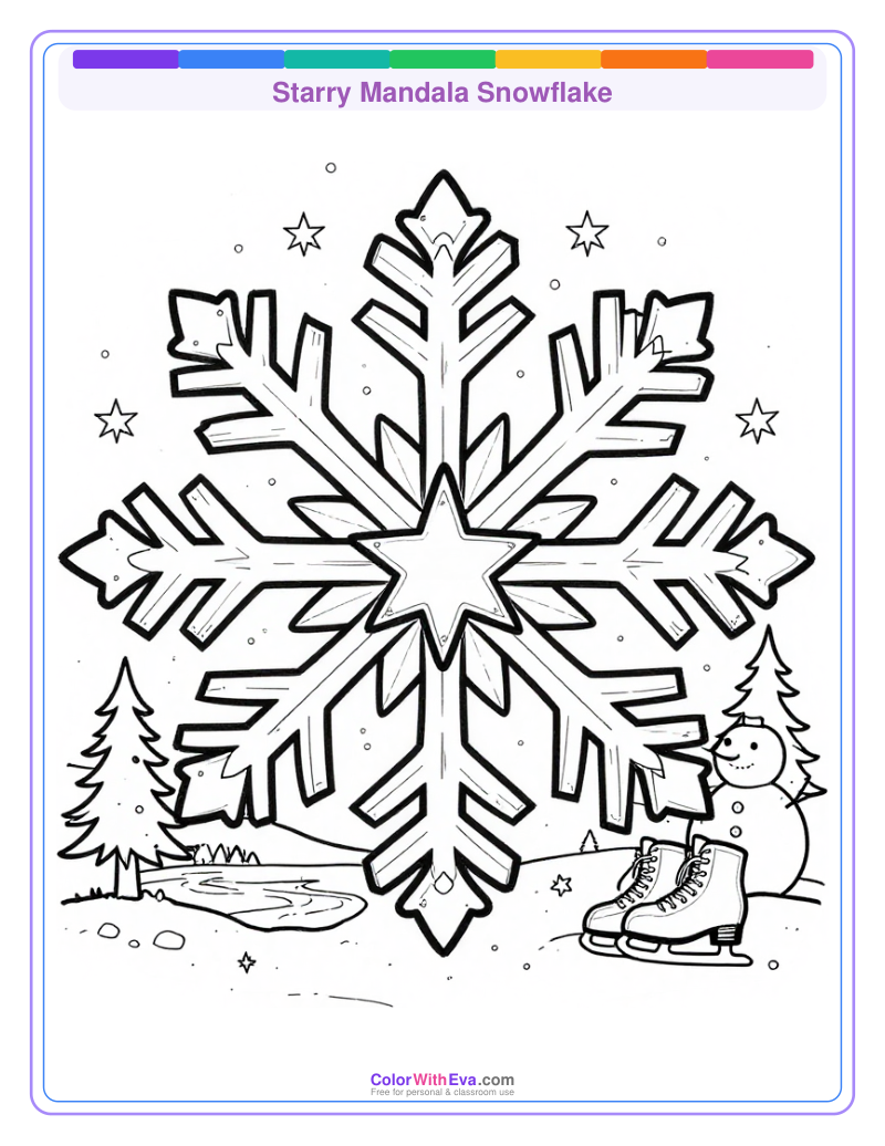 Starry Mandala Snowflake thumbnail