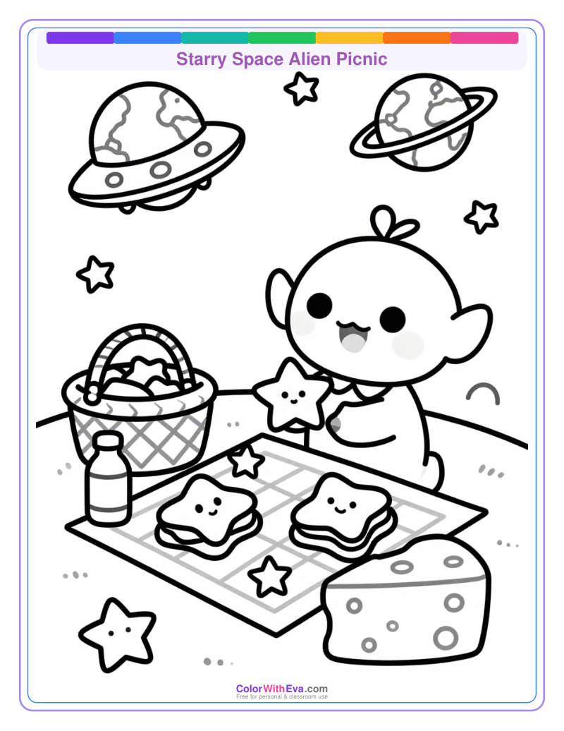 Starry Space Alien Picnic preview