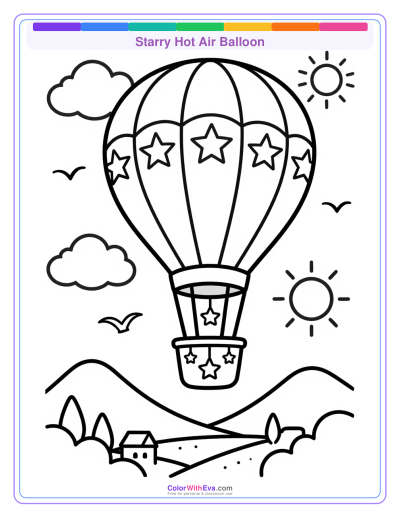 Starry Hot Air Balloon preview