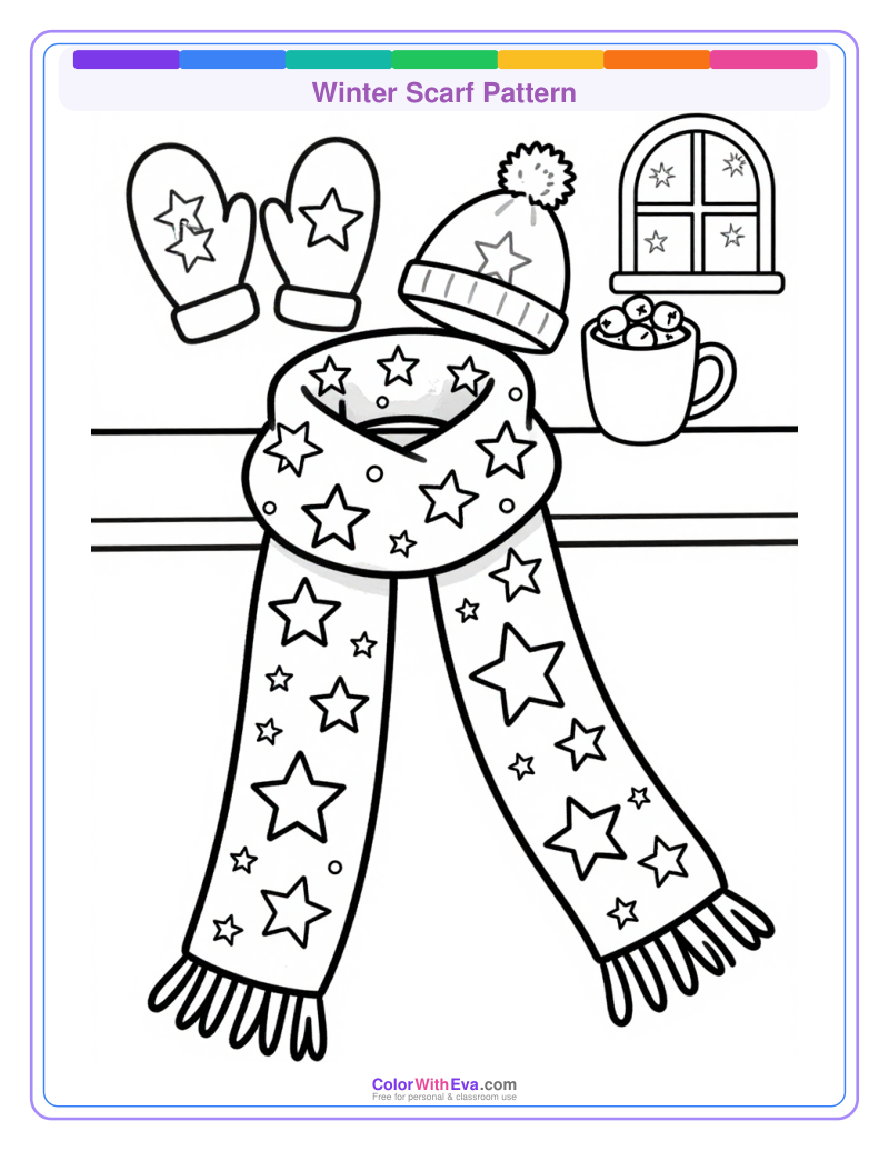 Winter Scarf Pattern preview