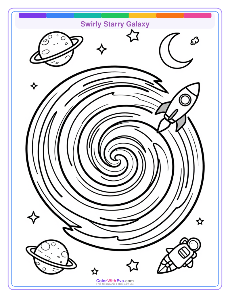 Swirly Starry Galaxy preview