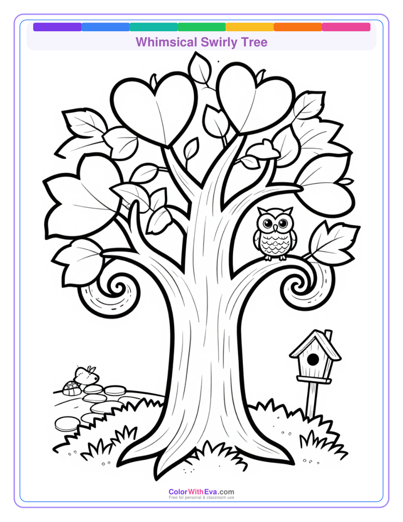Whimsical Swirly Tree preview