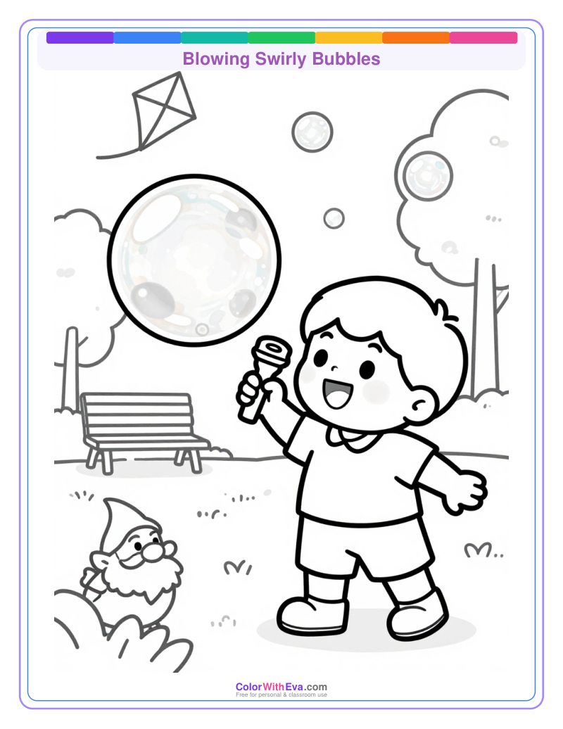 Blowing Swirly Bubbles preview