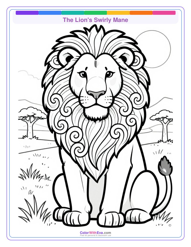 The Lion's Swirly Mane preview