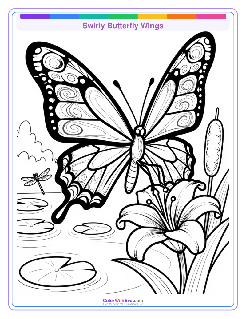 Swirly Butterfly Wings preview