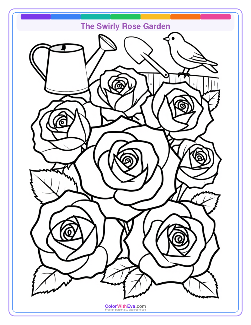 The Swirly Rose Garden preview