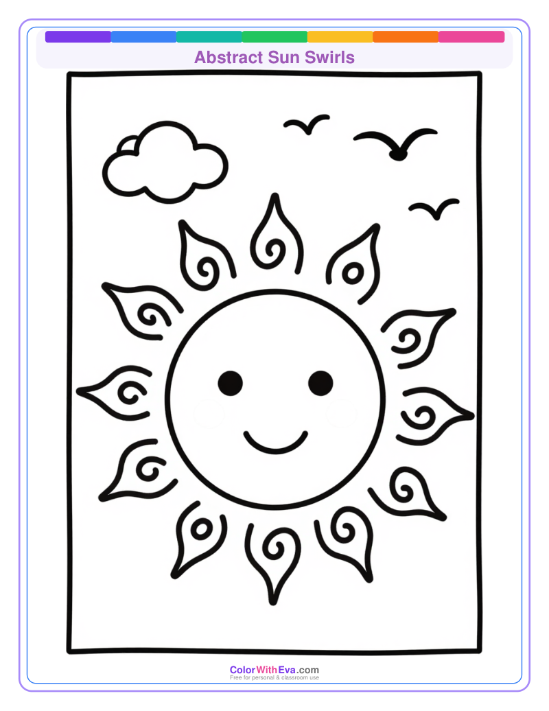 Abstract Sun Swirls preview