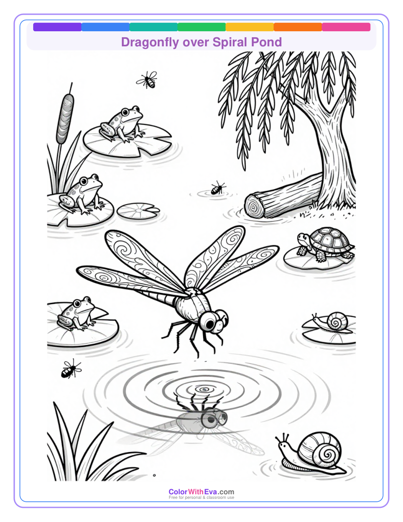 Dragonfly over Spiral Pond thumbnail