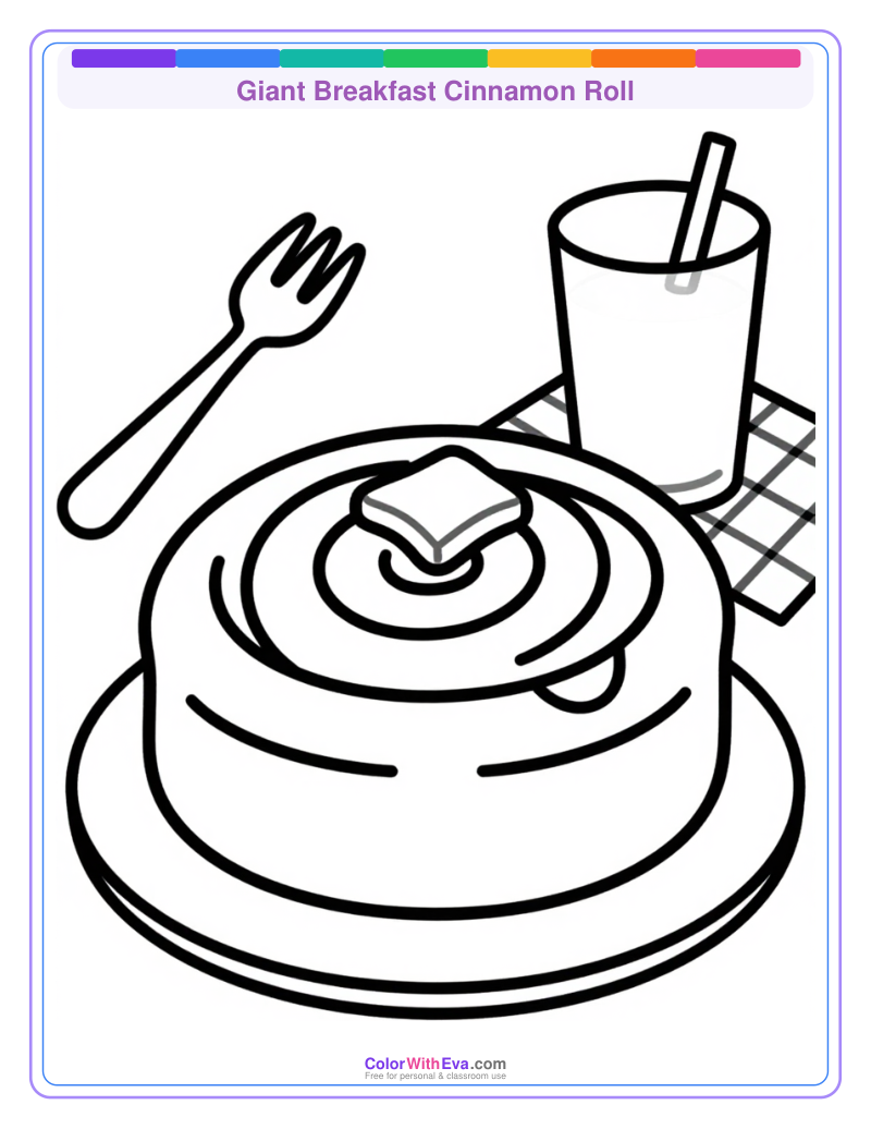 Giant Breakfast Cinnamon Roll preview