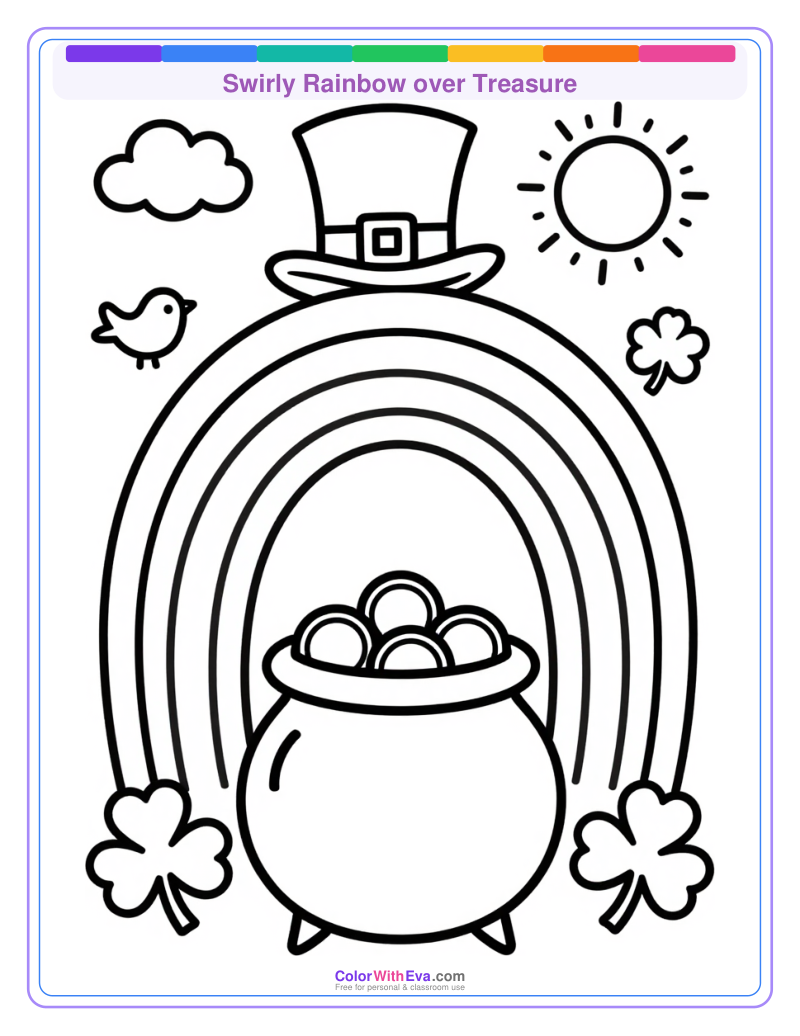 Swirly Rainbow over Treasure thumbnail