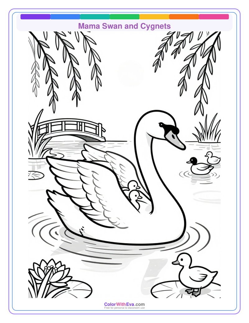 Mama Swan and Cygnets preview