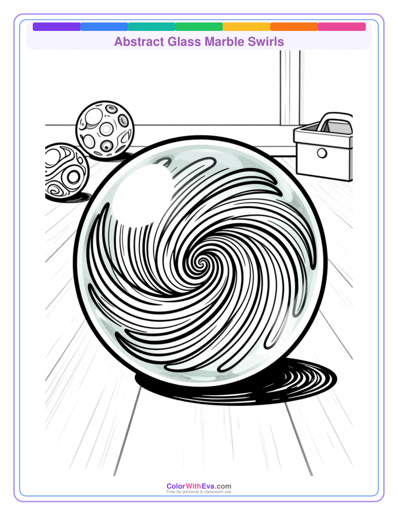 Abstract Glass Marble Swirls preview