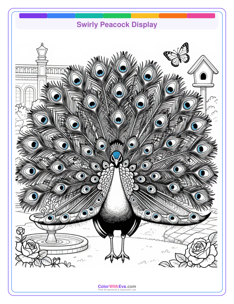 Swirly Peacock Display thumbnail