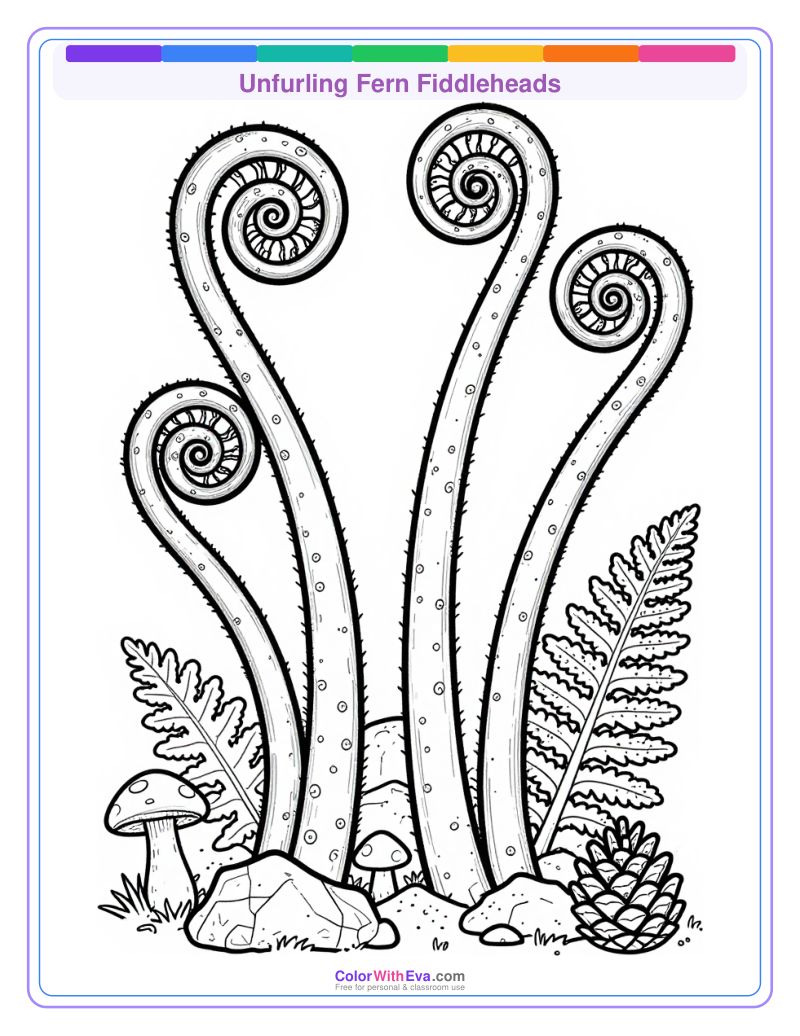 Unfurling Fern Fiddleheads preview