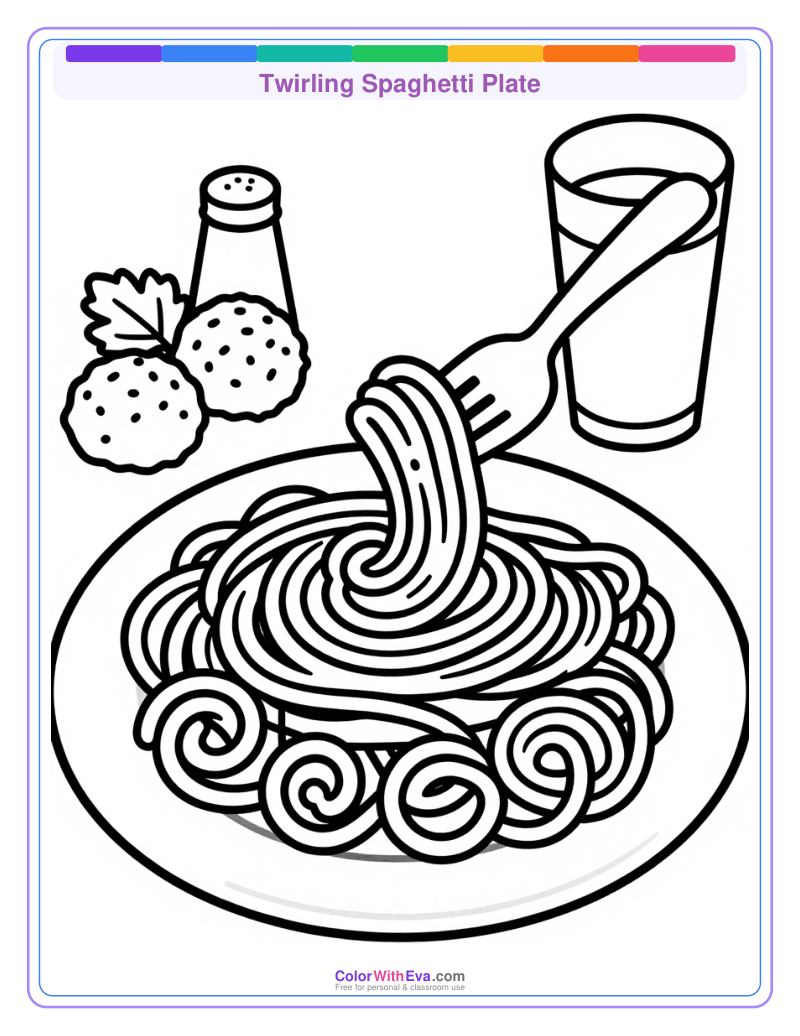 Twirling Spaghetti Plate preview