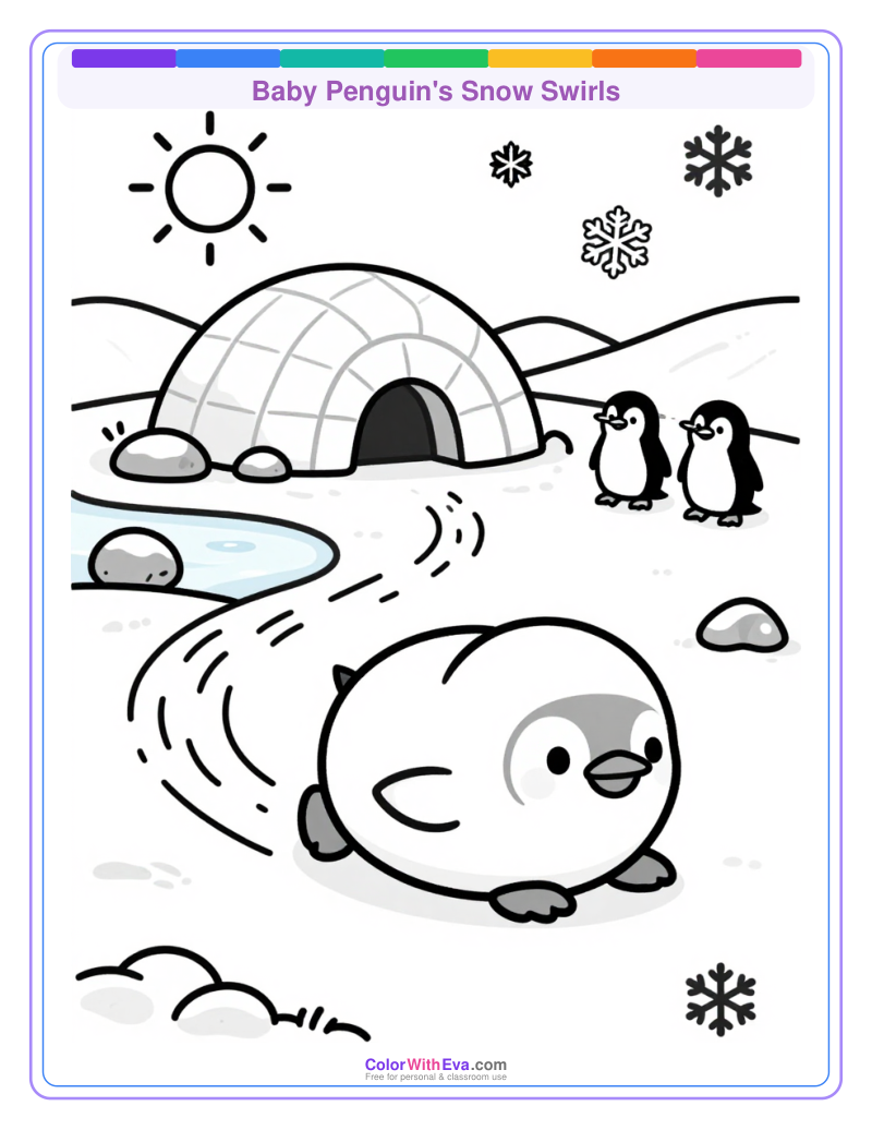 Baby Penguin's Snow Swirls thumbnail